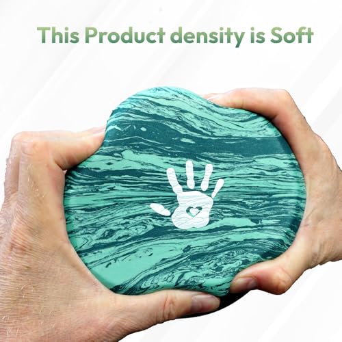 Soft Density Foam Roller 36" x 6" – Low Density Physical Therapy Roller for Exercise, Pilates, Yoga, Gentle Massage & Muscle Recovery – Green Marbled Round - Image 4