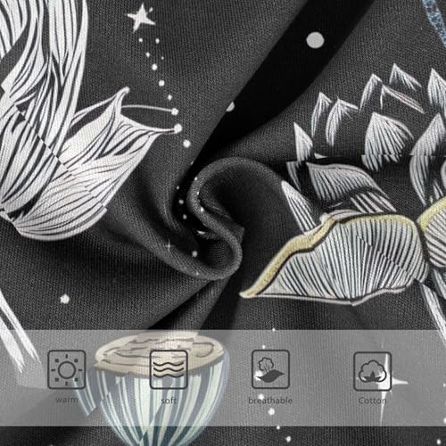 Girls Underwear Toddler 2t Cotton Girl Panties Cute Print Briefs Kids Undies White Lotus Floral Dragonflies3