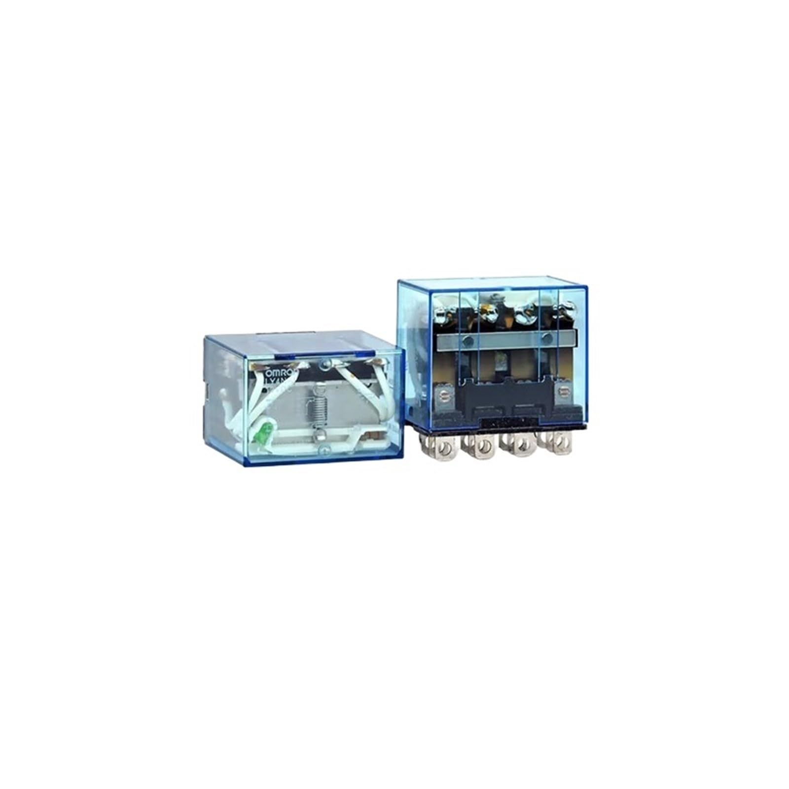Relés Relé intermedio de Potencia electromagnética 12 V CC, 24, 110, 14 Pines Ancho, 4 Abiertos y Cerrados, 10 A, LY4N-J(LY4N J DC24V)