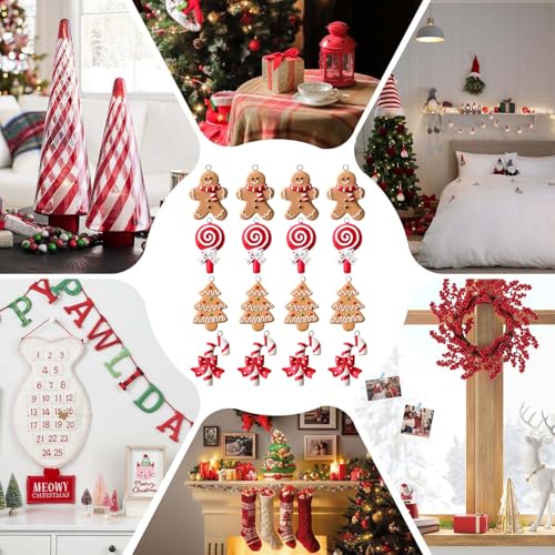 Pendentif résine 3D incassable pour décoration de Noël intérieure extérieure durable - 5