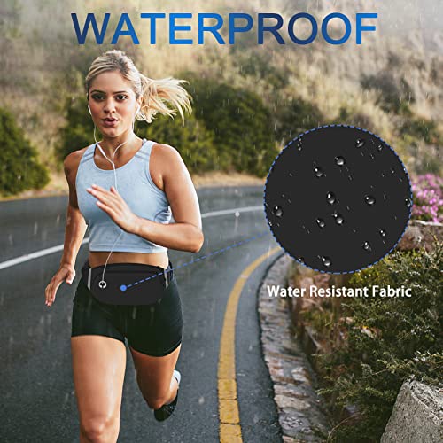 Fanny Packs For Women Men, Fashion Waist Pack With Reflective Strip, Lightweight Running Belt Bag With Adjustable Strap,Crossbody Waist Bag For Workout Hiking Cycling Walking Traveling(Black) #TOP4