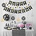 50th Birthday Decorations Kit for Men & Women 50 Years Old Party, NO ASSEMBLY REQUIRED - Black Gold Happy Birthday Banner, Hanging Swirls, Circle Dots Hanging Decoration, Number 50 Table Confetti