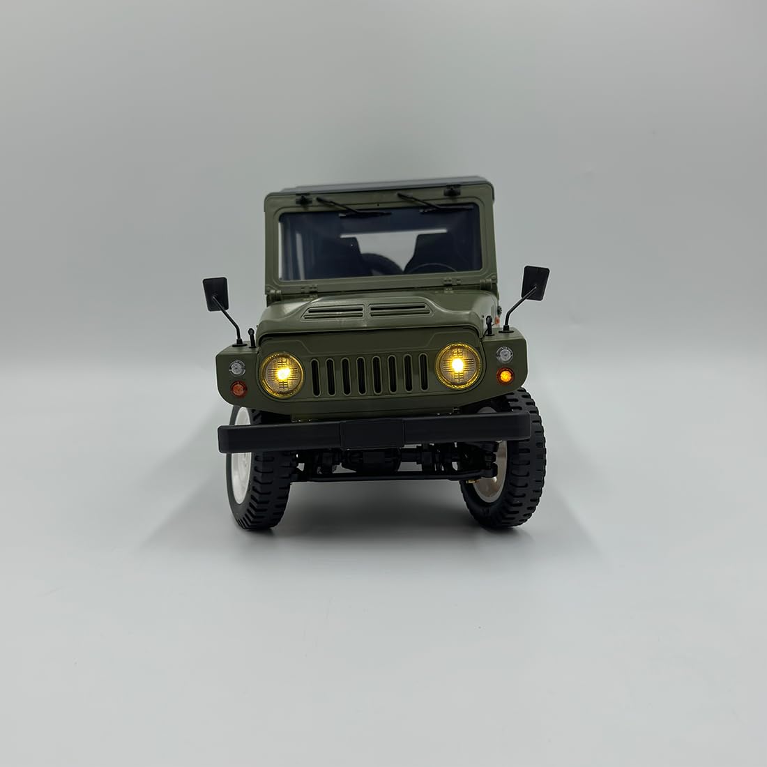 1/10 4WD RC Crawler 2,4 GHz Offroad Truck con luz LED y transmisión de 2 marchas
