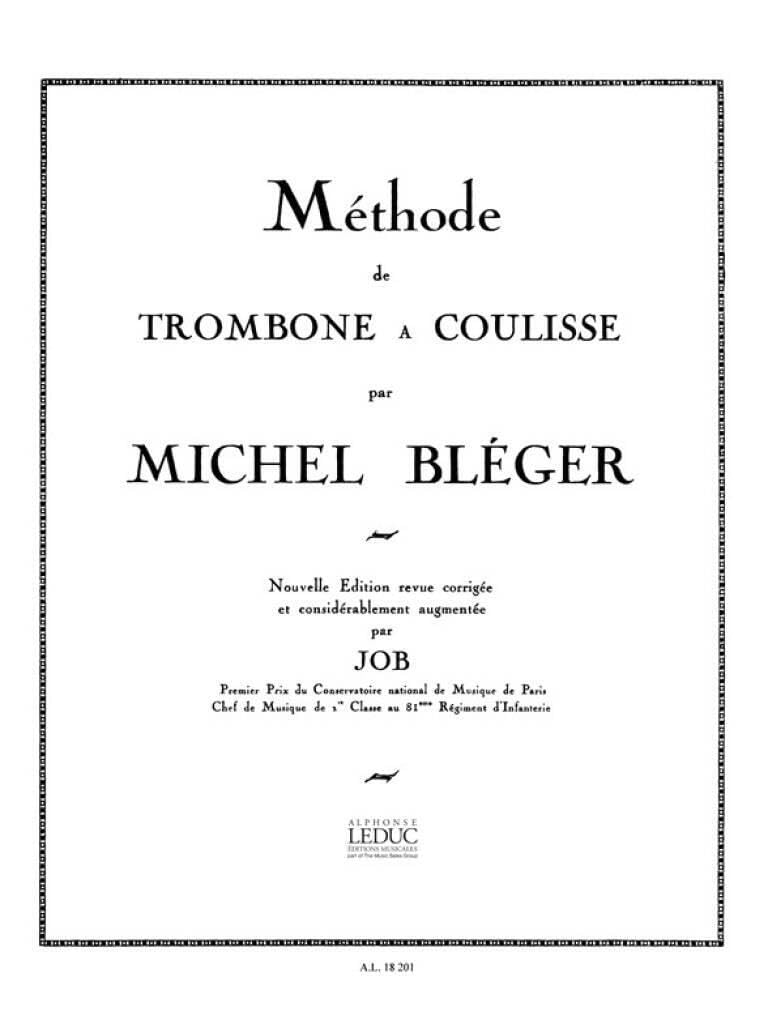 Méthode de Trombone a Coulisse.
