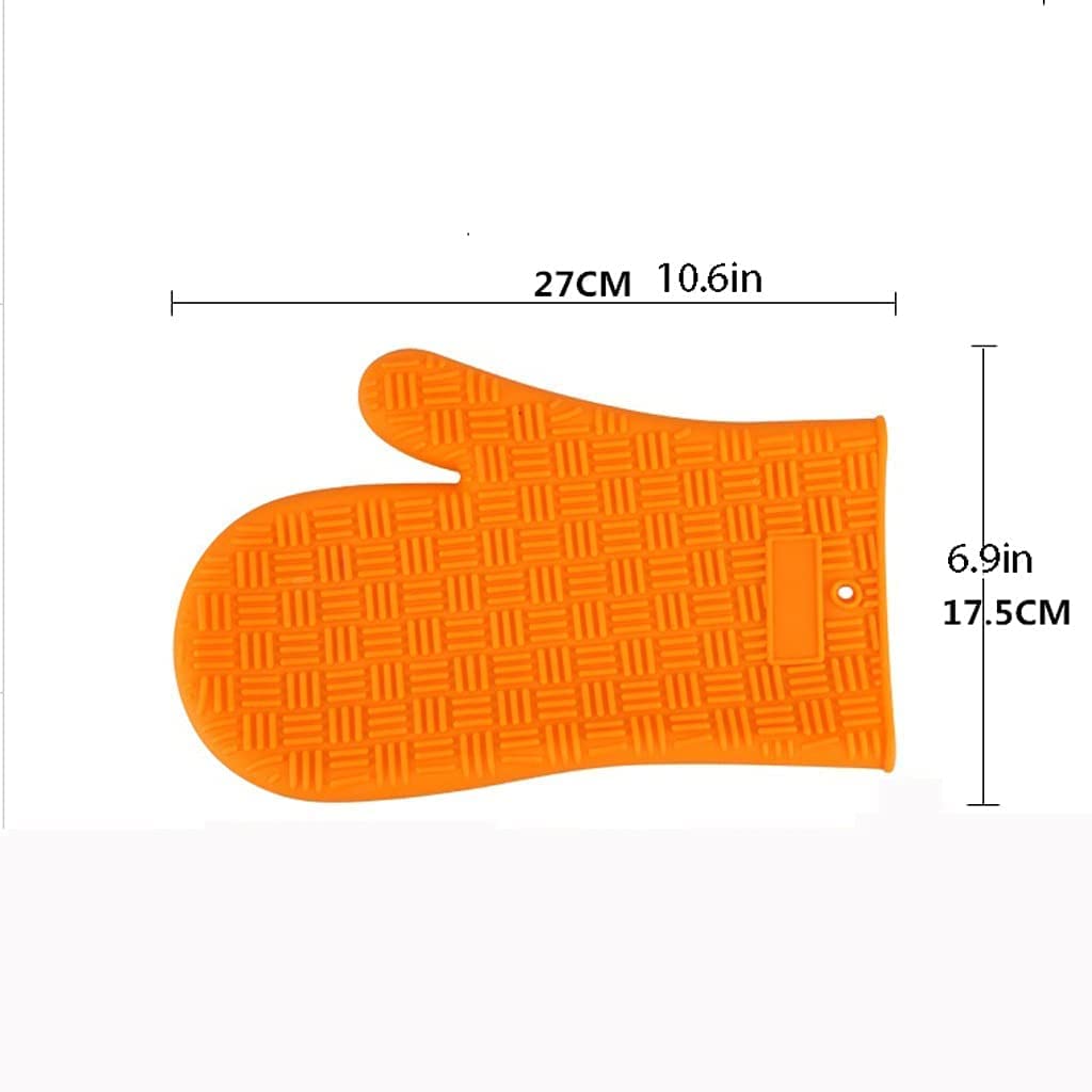 Gant Four Maniques Cuisine Gants en Silicone Épais Imperméables Résistants À La Chaleur pour Four À Vapeur, Four À Micro-Ondes, Gants D'isolation Thermique, 2 Pièces Gant Cuisine