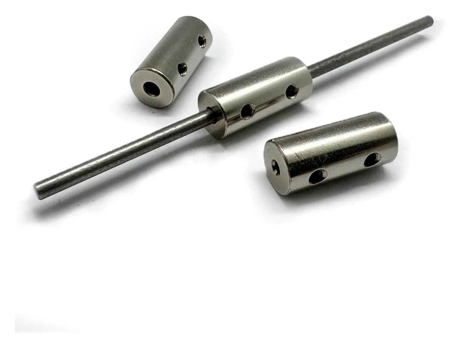 Wellenkupplung, starre Aluminium-Klemmkupplung, Kupplungswelle, Motor, Verlängerungsverbinder mit variablem Durchmesser(3-8mm)