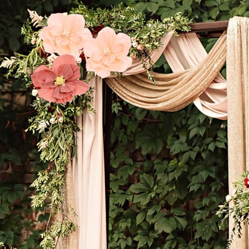 Flores de papel fáciles de montar para manualidades en casa 6
