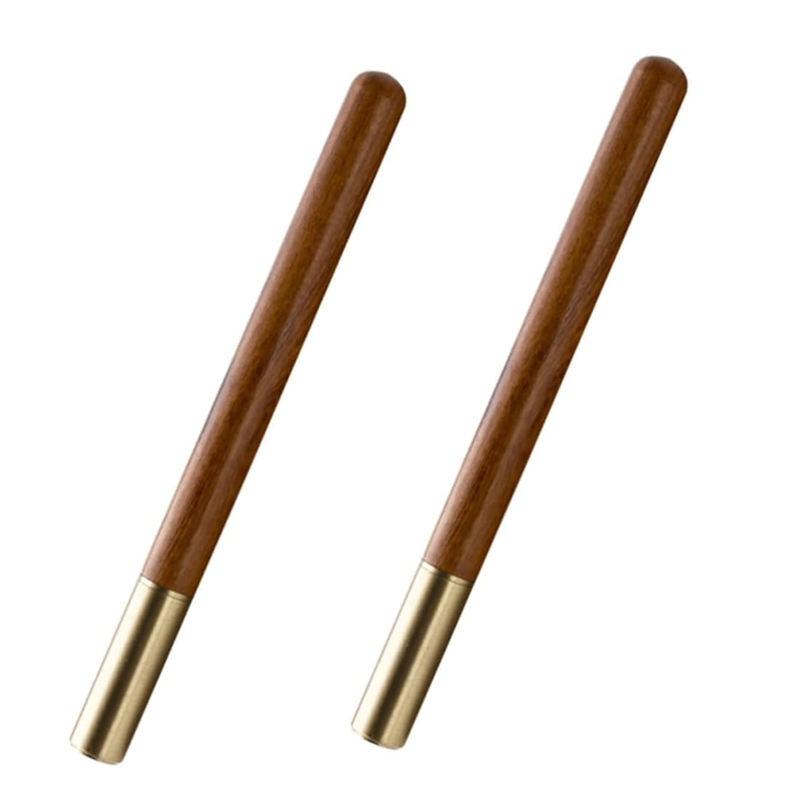 Pzeob Brown Point Pen 2Pcs Ballpoint Pens Rosewood Signature Pen Protable Rollerball Pens For Teacher Students Gel Ink Pens Writing Pens Lightweight