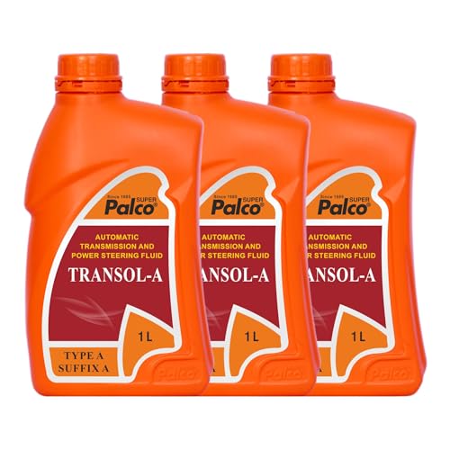 Image of PALCO TRANSOL-A | Transmission Oil - Type A Suffix A | Low Coefficient of Friction for manual Transmissions Gear Oil | Synchromesh Gears and Automatic and Power Steering Oils 1 Litre (Pack of 3)