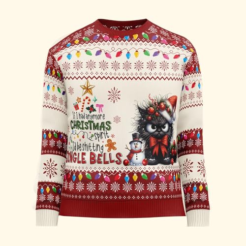 ZABAR Christmas Family Ugly Sweater Cute Xmas Shirt Gift For Woman Man Couple Pet Lovers Birthday Holiday Outfit Gifts4