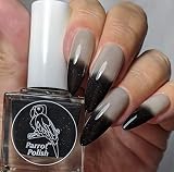 Parrot Polish Black Magic Thermal Nail Polish - Black/Grey