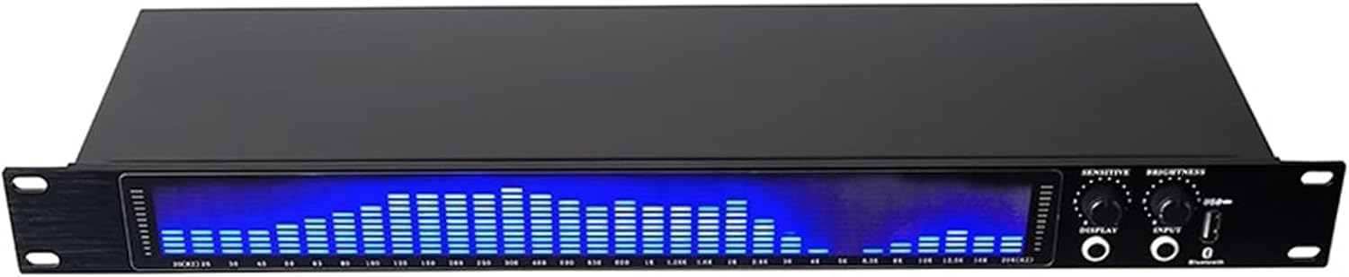 Analizador De Espectro De Audio, Pantalla De Nivel De Frecuencia En Tiempo Real De 31 Segmentos, Medidor VU De Música, 3 Modos De Entrada, Alta Sensibilidad, para Coche/Fiesta/Dormitorio/hogar