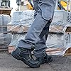 Black Hammer Mens Safety Boots Work Shoes Leather Steel Toe Cap Lightweight Footwear S3 SRC 1400 (9 UK) #2