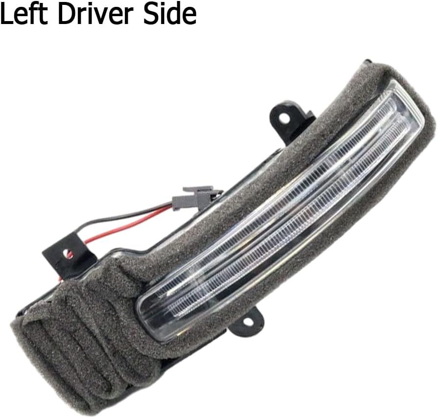 Car Rearview Mirror Side Marker Light, Rear View LED Side Mirror Turn Signal Amber Lamps, Compatible with Mitsubishi Outlander 2013-2018 - Left Driver Side