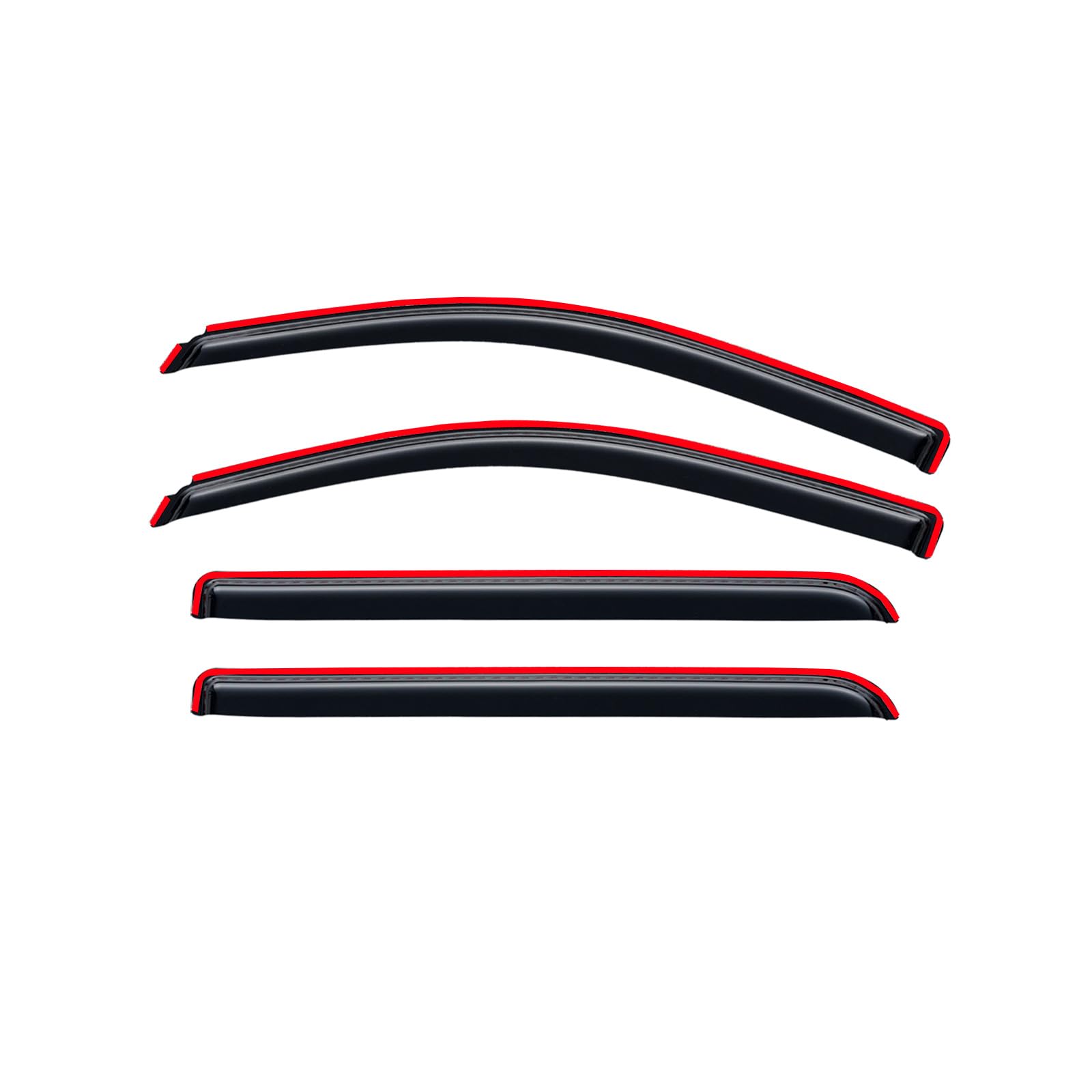 in-Channel Rain Guards for 2001-2007 Chevy Silverado & GMC Sierra 1500/2500/ 3500 Crew Cab, Window Visors Vent Deflector Shade Smoke for 02-06 Chevy Suburban/GMC Yukon XL/Escalade EXT/Avalanche — view 17