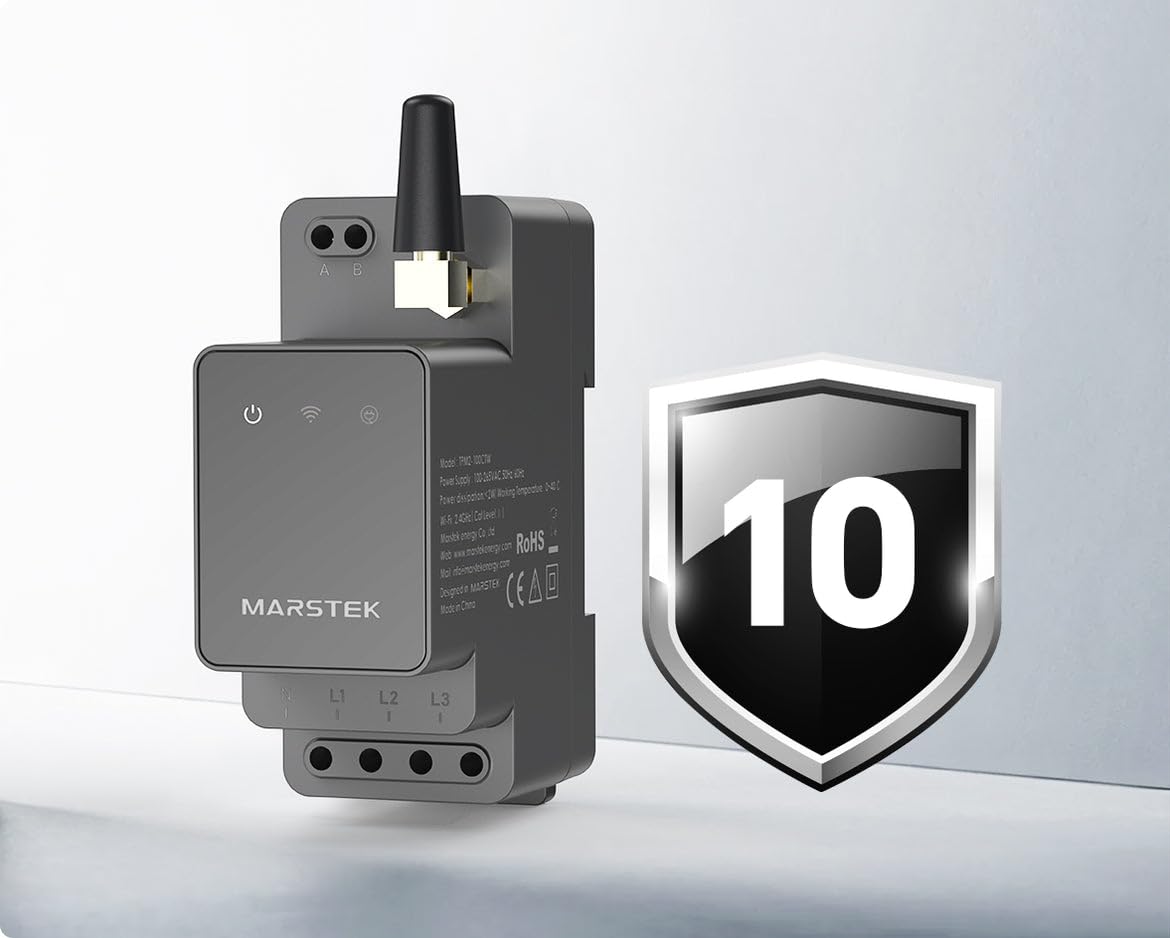 Smarter Zähler CT002 für Marstek 2500D mit Jupiter Serie,Kabellos mit WLAN/Bluetooth, 10 Jahre Garantie, Spart Stromkosten – Schnelle Installation - Nur für Privatpersonen – 0% MwSt