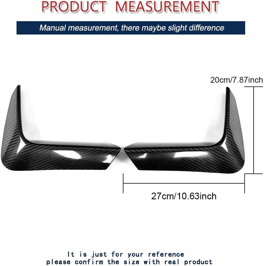 Dry Carbon Fiber Rear Splitters for BMW F80 M3 Sedan/ F82 M4 Coupe/ F83 M4 Convertible 2014-2020 Rear Bumper Lip Lower Corner Vent Valance Lip Covers