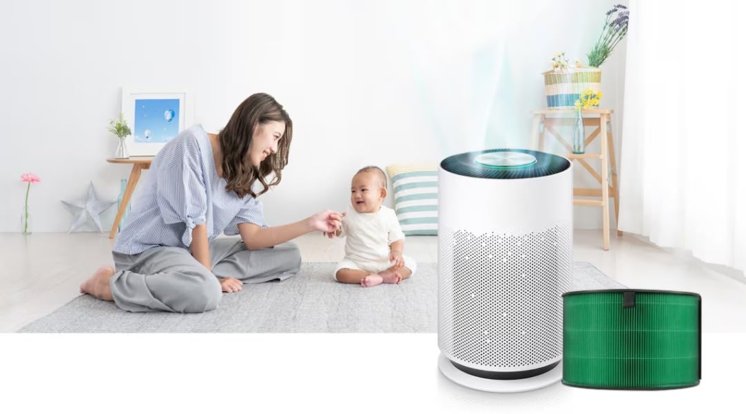 H14® True HEPA Filter Compatible with L.G PuriCare 360° Model - AS60GHWG0 – Premiuem Replacement for Ultra-Fine Dust, Allergens & PM2.5 – High-Efficiency Air Purifier Filter (Single Hepa Green) 4