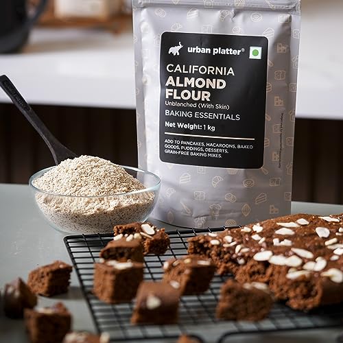 Image of Urban Platter California Unblanched Almond Flour, 1kg (Naturally Gluten-free, Low-Carb, Ideal for Baking & Keto Recipes)