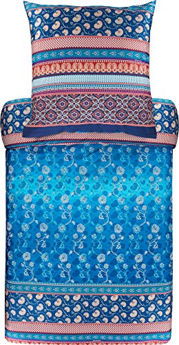 Bassetti Parure de lit, Coton, Bleu, 200X200