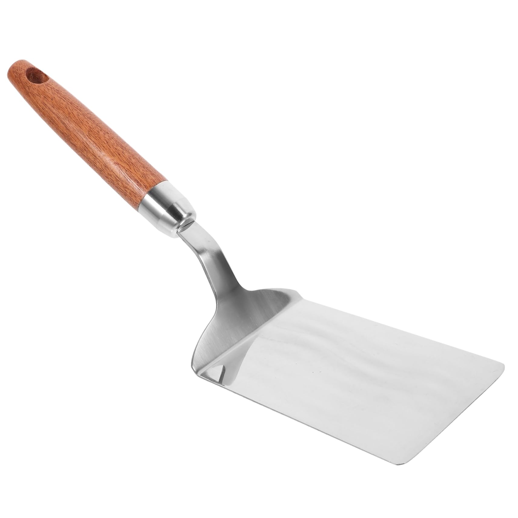 IMIKEYA 4stücke Pfannenwender Mit Holzgriff Rutschfeste Kochspachtel Vielseitig Einsetzbar Wenden Von Steaks Und Pfannkuchen Spülmaschinenfest Und Langlebig