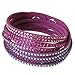 Swarovski Slake Fuchsia 2 in 1 Ladies Bracelet 5202465
