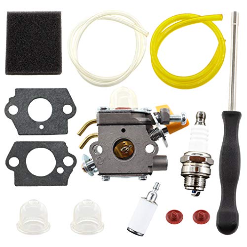 MCHNIC Kit de carburateur avec Tournevis de Réglage Filtre à Air pour Ryobi RBC30SET RLT30CET RHT2660DA RLT26CDS RBC26SES Remplace Zama C1U-H60 308054003...