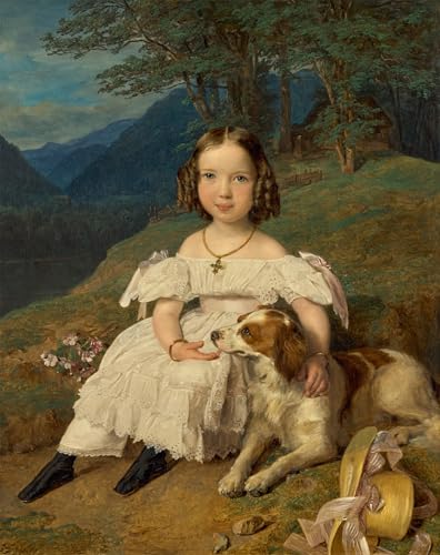 Art Portrait Toile Ferdinand Georg Waldmuller Toile Premium 60x90cm