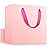EUSOAR Paper Bags with Handles for Gifts, 12.5x4.5x11 inches 20pcs Handled Paper Bag, Pink Sturdy Kraft Gift Package Craft Welcome Party Present Bags