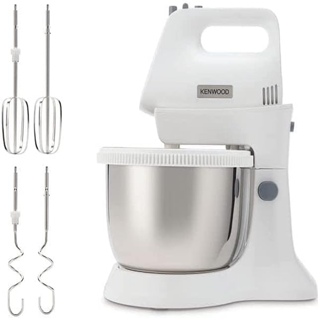 KENWOOD 0W22210019 Plastic & Metal Chefette Lite Stand Mixer, 265mm x 210mm x 335mm, White