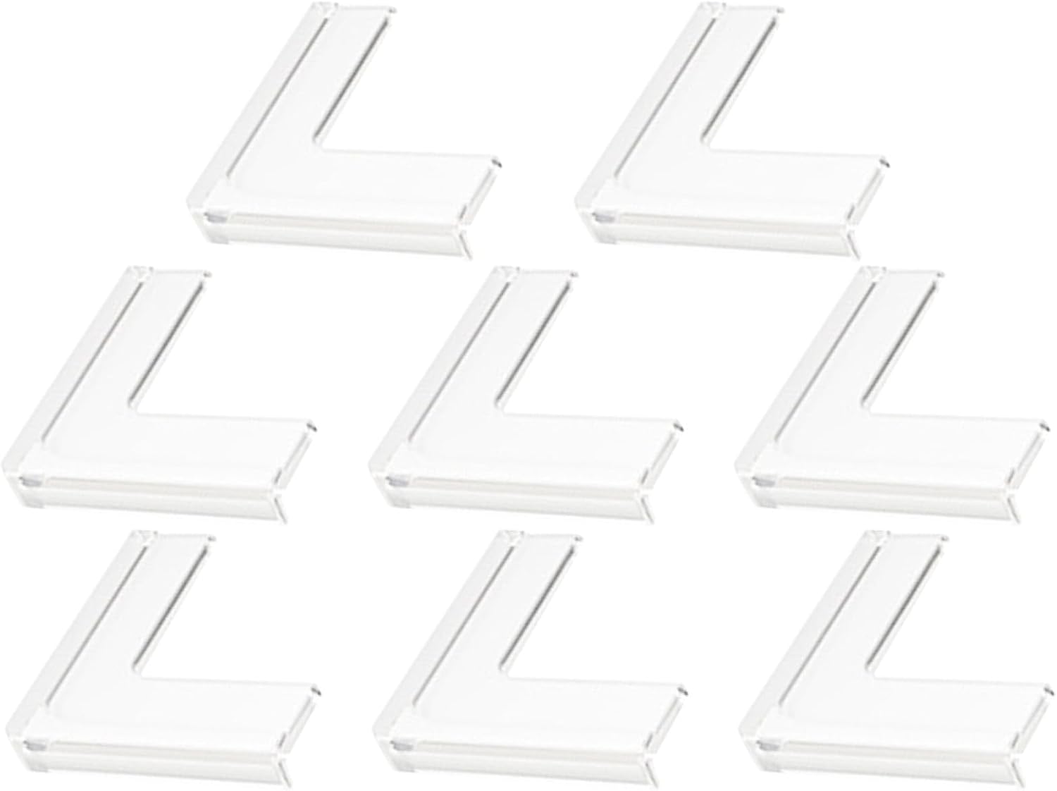 8pcs Safety Corner Guards Silicone Table Edge Protectors Childproof Window Corner Caps Furniture Bumpers for Safety