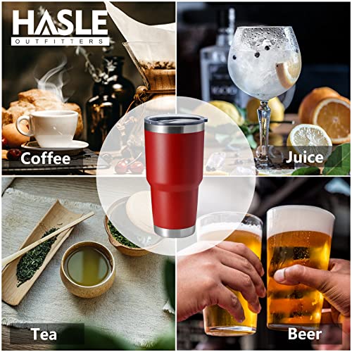 Image of 30oz Tumbler Stainless Steel Coffee Tumbler Double Wall Vacuum Insulated Travel Mug with Lid (Red, 4 Pack)