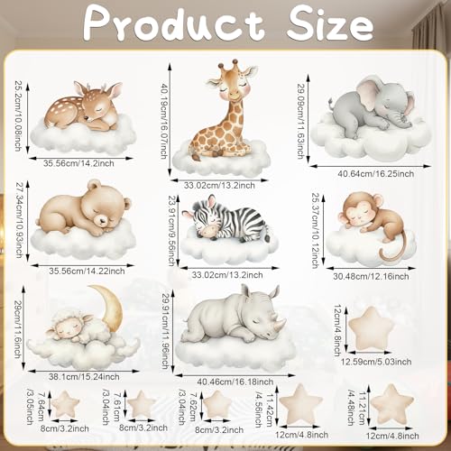Vinilos Decorativos Motiskyy Safari Animales Dormidos Oro miniatura 2