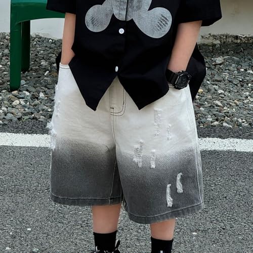 Jean cargo baggy pour garçons au style streetwear hip-hop des années 90