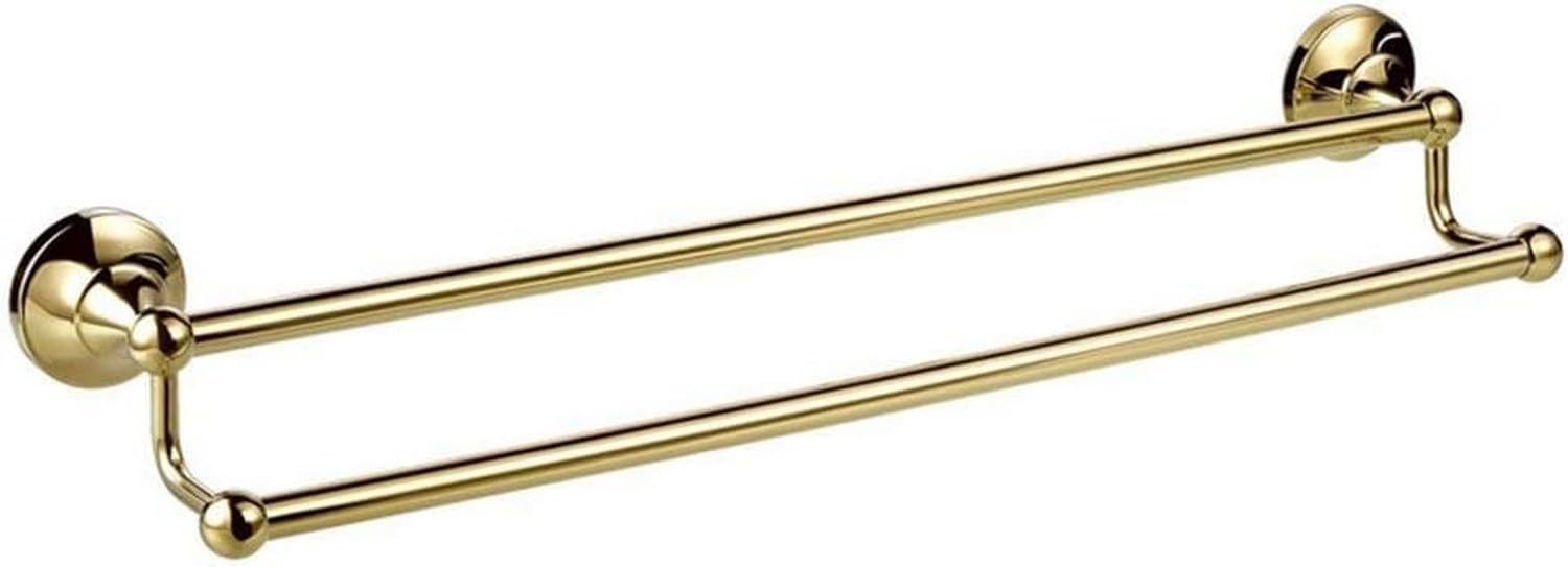 タオルレール バスタオルホルダー バスルーム ゴールデン ダブルタオルラック バスルーム キッチン タオルバー 壁取り付け 24イン