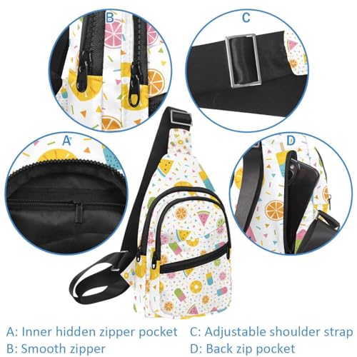 Sac de poitrine pastèque multicolore idéal pour le vélo - 2