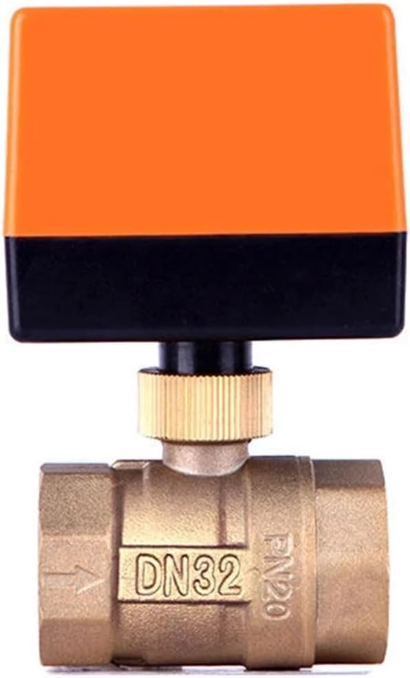 1PCS DN15 DN20 DN25 DN32 DN40 Ball Valve AC220V 3-Wire 2-Control Brass Thread Ball Valve Stable(3/4",220VAC_3 Way)