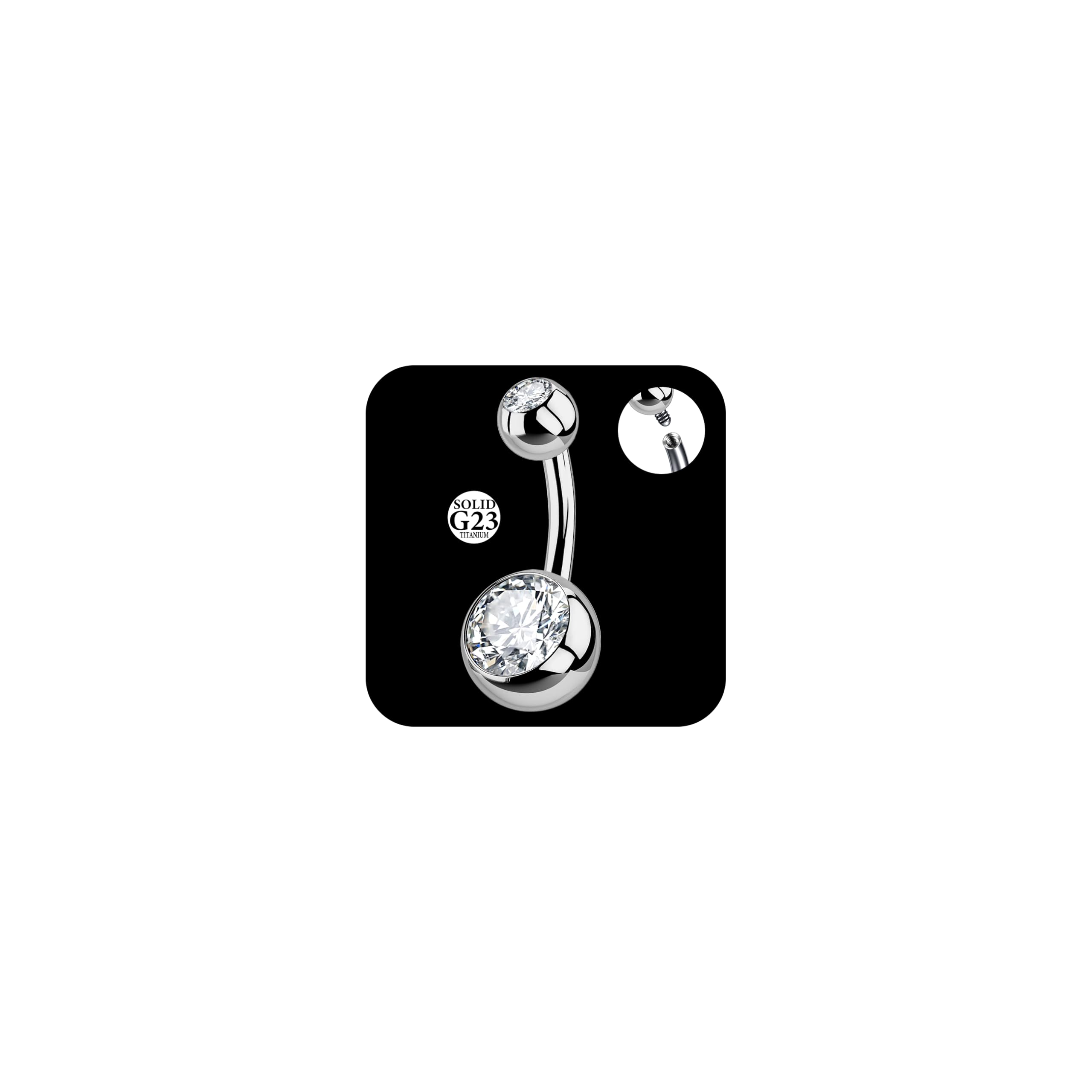 AceFun Piercing ombligo Titanio oro plata 6mm 8mm 10mm 12mm 14mm Piercings de banana acero quirurgico mujeres 1 pieza 14G Piercing ombligo G23 Barbell Bijoux Anillos — view 15