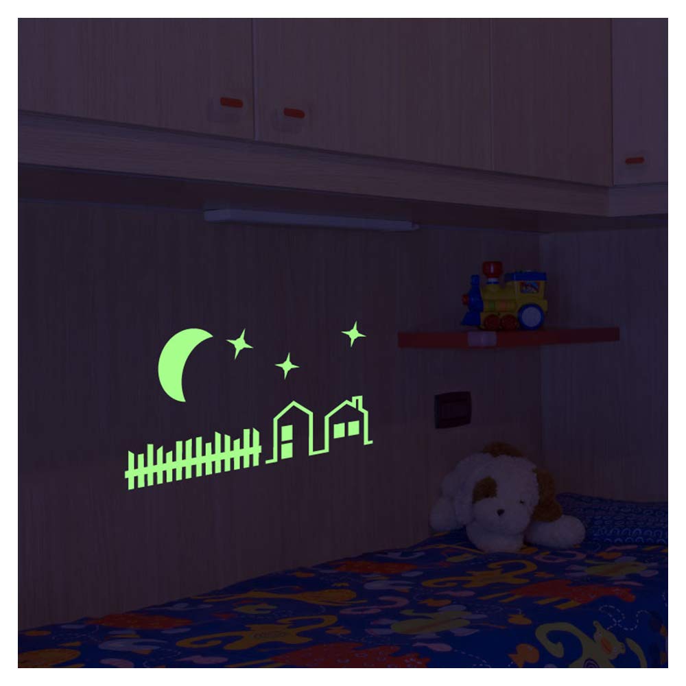 Sticker maisons avec une clôture pour créer une ambiance cocooning dans le salon