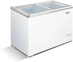 Freezer Expositor Horizontal Eos 120 Litros Eco Gelo com Tampa de Vidro Eeh120xx 220v