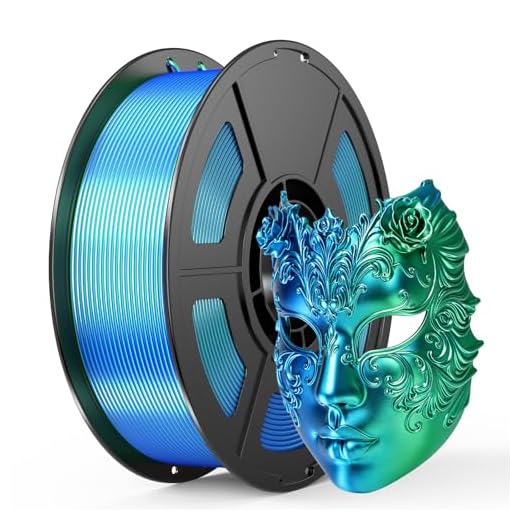IEMAI Silk PLA+ Dual-Color 3D Printer Filament 1.75mm, 2-in-1 Coextrusion Color Change, +/- 0.02mm Dimensional Accuracy, 1KG Spool (2.2lbs), Compatible with Most FDM Printers, Silk Blue Green