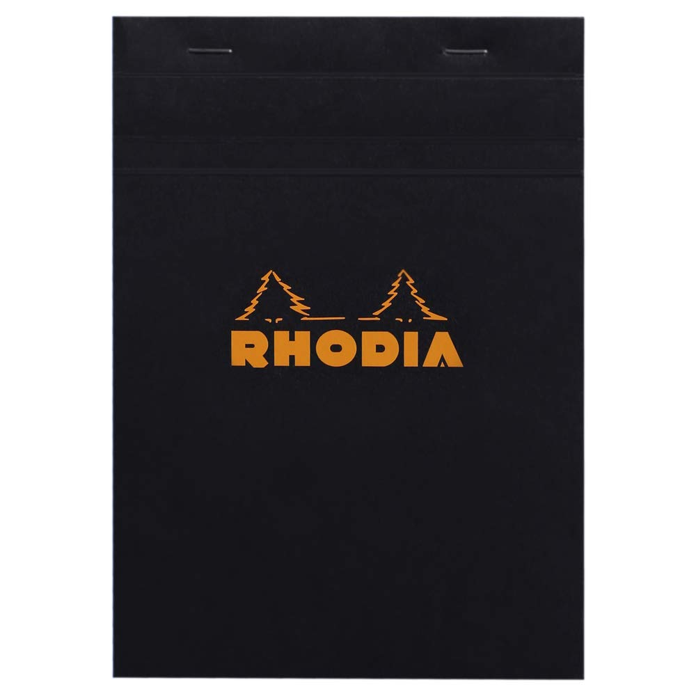 Rhodia Bloc-Notes Agrafé N°16 A5 14,8 x 21 cm Petits Carreaux 80 Feuillets Papier Clairefontaine 80 g/m² Couverture Souple