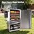 HAKKA Commercial Vertical Electric Smoke Oven for BBQ Grill Smoker 4 Rack 1000W Outdoor Indoor Home Cooking Pastrami, Sausage, Bacon, Smoked Chicken, Smoked Pork (DSH-S20B)