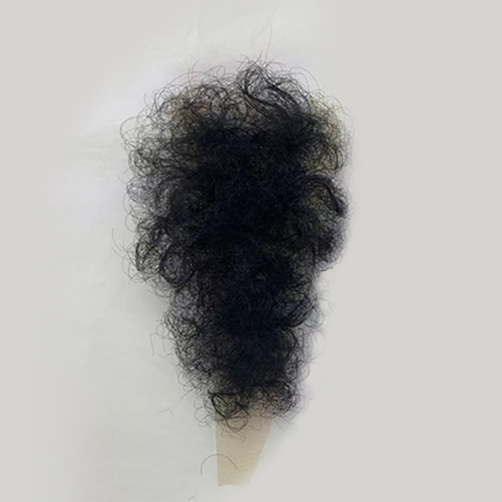 Poils pubiens artificiels doux pour hommes et femmes, accessoire de cheveux privés synthétiques respirants pour poupées, Noir
