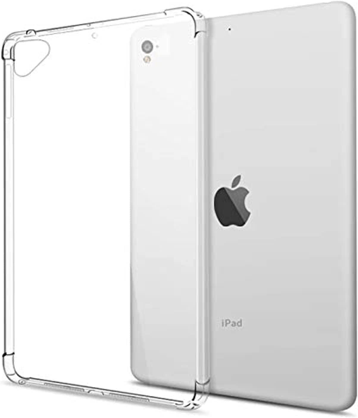 Al-HuTrusHi Compatible with iPad Pro 9.7 Inches / iPad Air 1 / iPad Air 2 / iPad 5th Gen / iPad 6th Gen Case Cover Corner Protection Bumper Soft Silicone Shockproof Ultra Slim Premium (Clear)