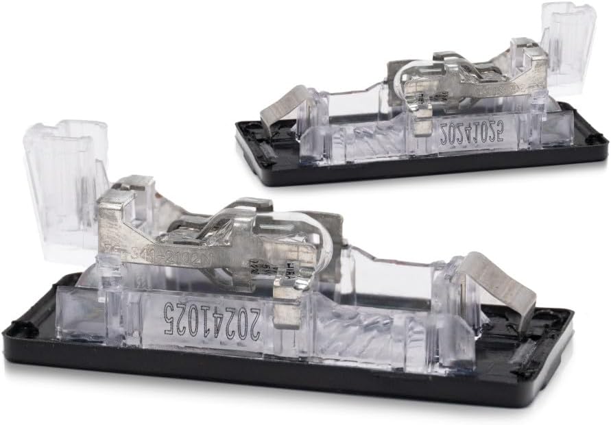 KarParts360 For Volkswagen Tiguan 2014 15 16 17 2018 License Plate Lights Driver and Passenger Side | Pair | CAPA | Bulb Type | With Bulb(s) | Replacement For VW2870113, VW2870113C | 5N0943021B