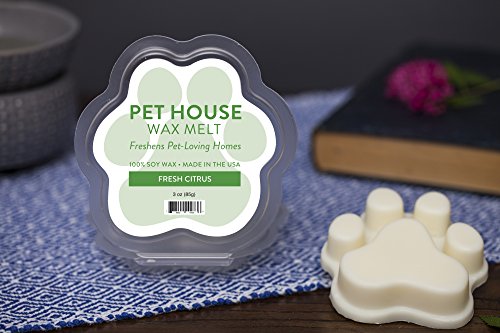 Image of Pet House Fresh Citrus, Ruby Red Grapefruit Scengted Wax Melts - Long-Lasting Plant Based Soy Scented Wax Melts Pet Friendly Pack of 2