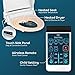 BidetMate 2000 Series Heated Bidet Attachment for Toilet with Unlimited Heated Water, Wireless Remote, Deodorizer, and Warm Air Dryer - Adjustable and Self-Cleaning - Fits Elongated Toilets