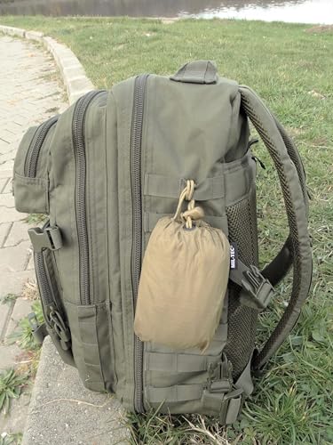 Funda impermeable para mochila MIL-TEC color Coyote miniatura 7