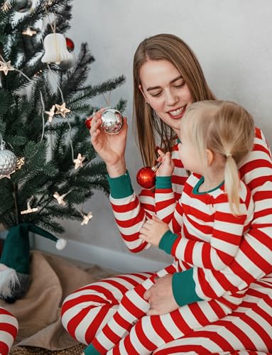 AVAUMA Matching Family Christmas Pajamas – Cotton Holiday PJs for Baby, Toddler, Kids, and Adults (Men & Women)3
